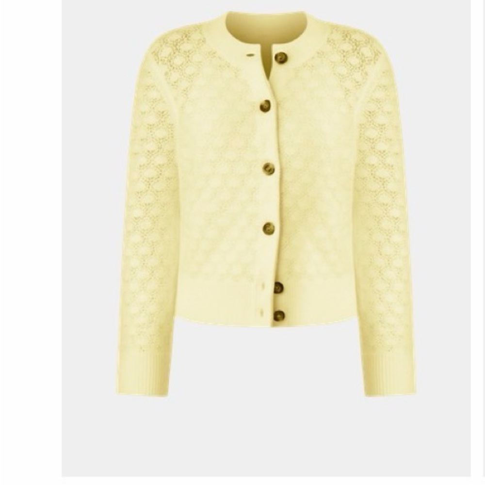 Ann Taylor Lemon Knit Sweater